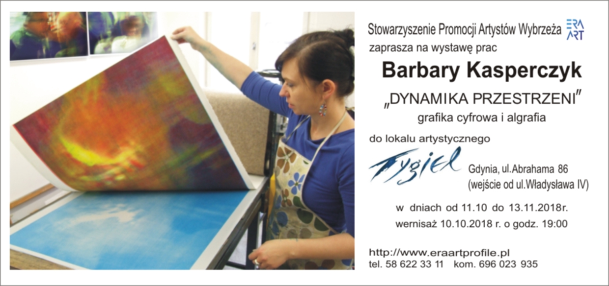 DYNAMIKA PRZESTRZENI, grafika Barbary Kasperczyk