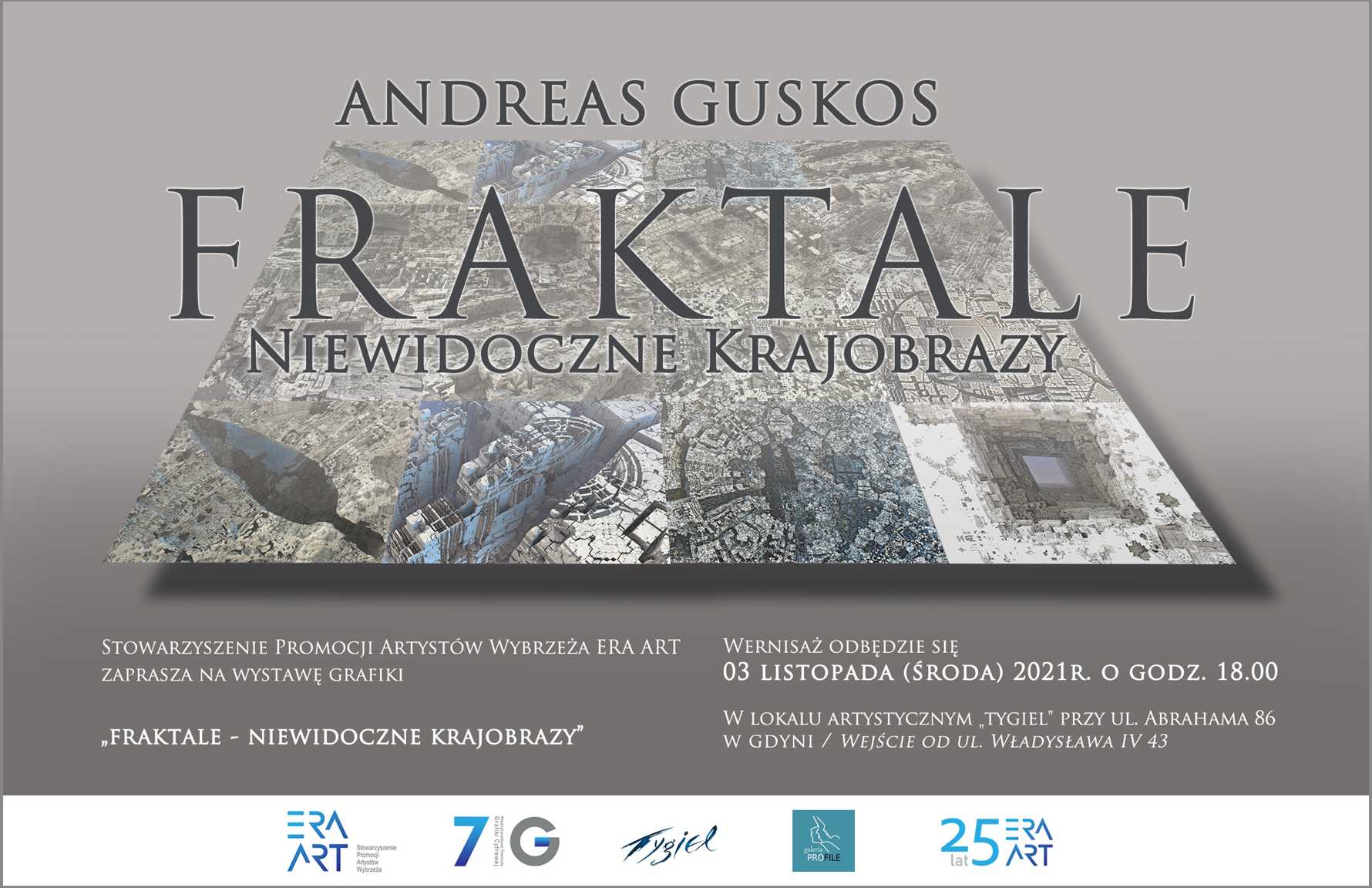 FRAKTALE – niewidoczne krajobrazy, grafika cyfrowa Andreasa Guskosa
