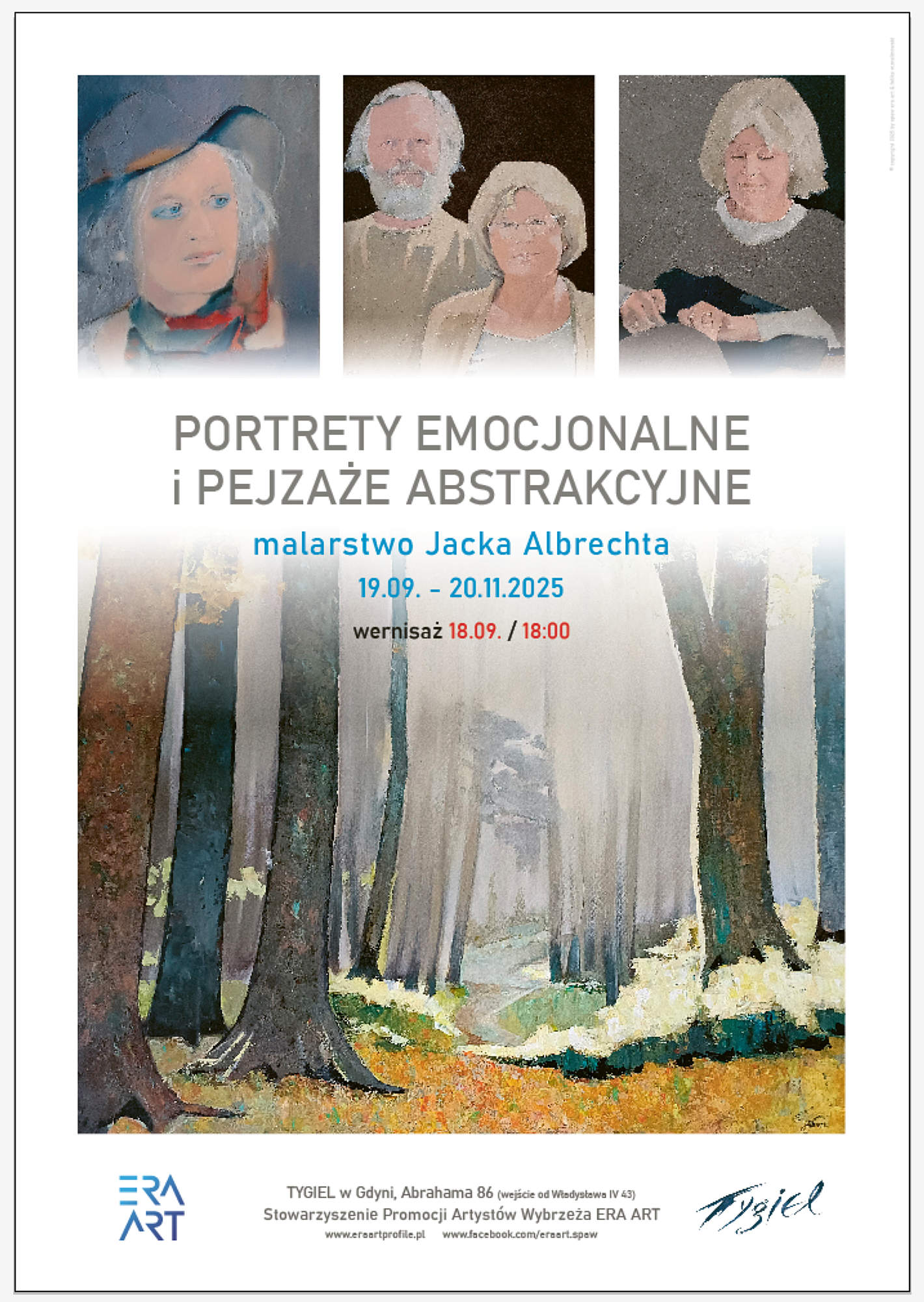 PORTRETY EMOCJONALNE i PEJZAŻE ABSTRAKCYJNE, Jacek Albrecht