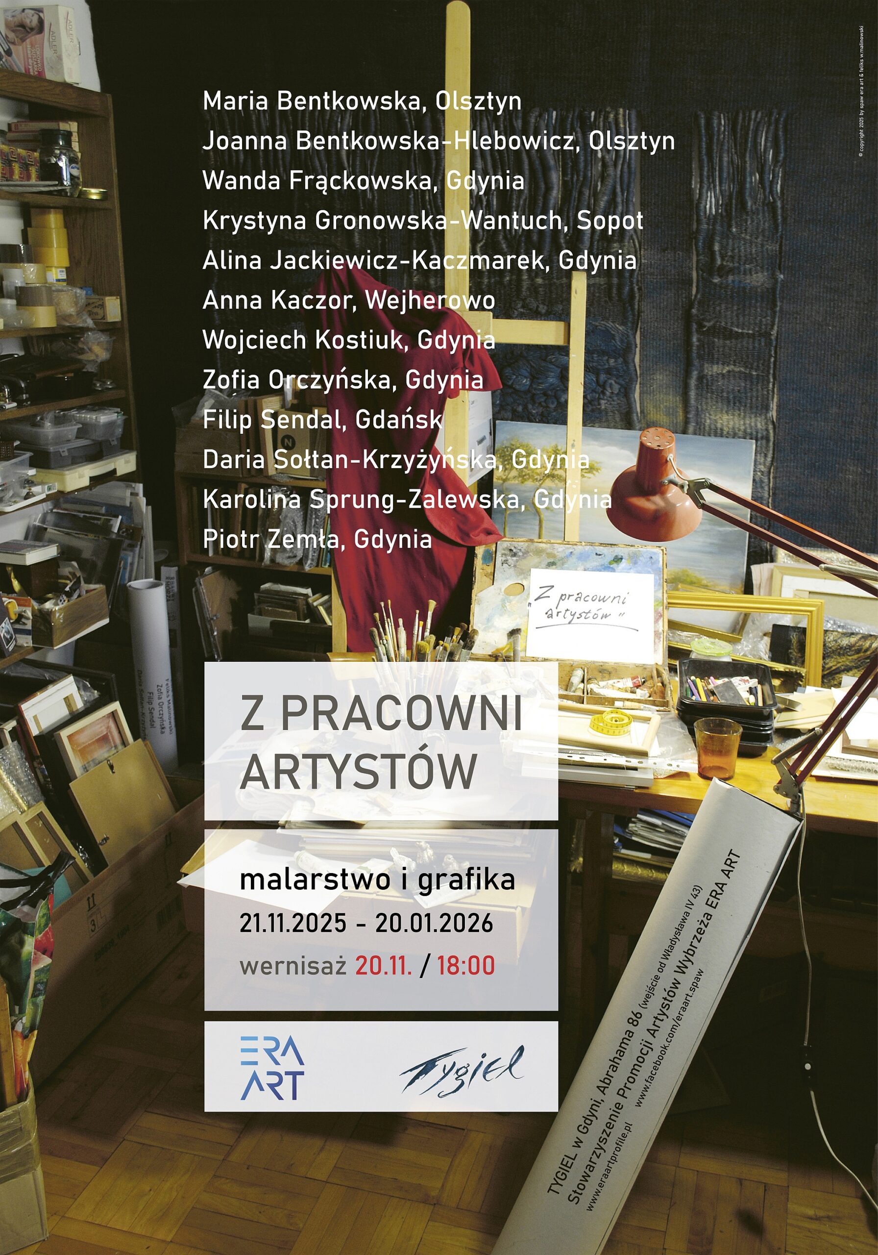 Z PRACOWNI ARTYSTÓW, malarstwo i grafika